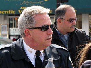 MPDC Captain Jeff Herold takes a moment to survey our march.