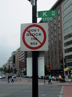 "Don't block the box"?