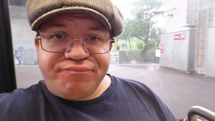 I took this photo - a selfie - on the way home from a dental appointment in DC at the beginning of July. I don't quite know what I was going for with this expression, but clearly, I was not impressed with something.