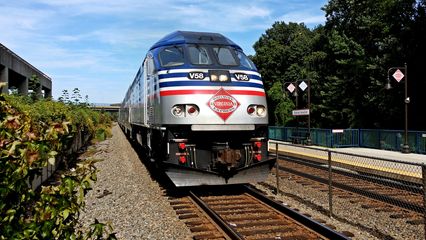 August 21 was Elyse's birthday, and we did some railfanning on that day. Among other things, we went down to Franconia-Springfield and photographed a VRE train, and we also rode a 7000-Series train.