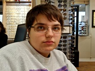 On December 17, before we went to the music store, I went with Elyse so that she could finally get her eye exam. These were the glasses that she selected.