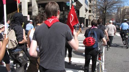 Passing Farragut Square, and then on to the White House...