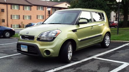 My 2012 Kia Soul, parked at Hewitt Gardens