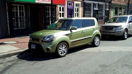 Parked on Broadway in Baltimore's Fells Point neighborhood on April 5, while I photographed around the area.