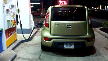 Another fill-up, this time at the Shell on Aspen Hill Road, on April 30.