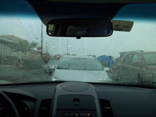 Rainy day outside of the Target in Laurel, October 11, 2013.