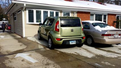 The Soul, parked in front of my doctor's office on Arcola Avenue in Wheaton on December 11.