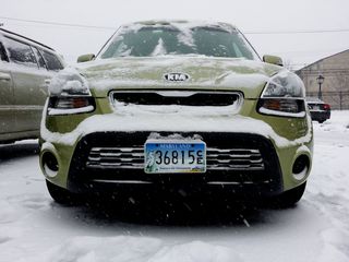 On January 21, we had yet another snowstorm.  It didn't drop a whole lot of snow, but was enough to cover the car (always right after you get it washed!).  The first cleanup wasn't bad by any means, as I was clear following a quick brushing.