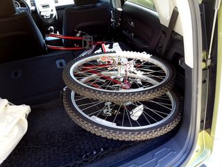 On June 6, I left on a trip to Stuarts Draft.  I had some unusual cargo on this trip, as I brought my sister's old bicycle back to Stuarts Draft.  At this point, I had acquired my own bicycle, and so this one was no longer needed.