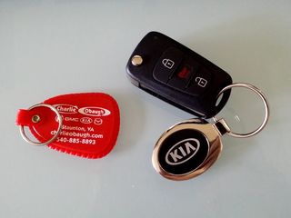 I got this keychain through the Kia Key program on June 13.  It went on my spare key, replacing the dealership keychain that I got with the car.