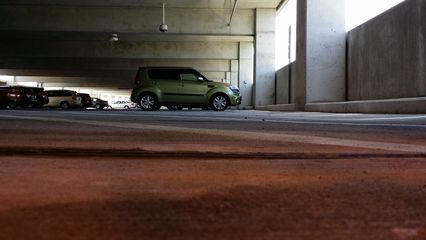 A somewhat low and distant shot in the Glenmont parking garage on June 16.