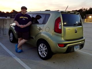 On August 24, Elyse and I were out and about north of Baltimore.  While we were out, she got a photo of me with the Soul on the roof of the parking garage at Towson University.