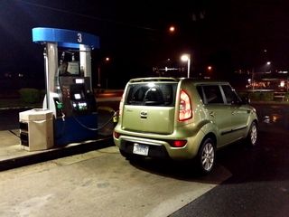 Fueling at Aspen Hill Gas on Georgia Avenue, up the street from where I lived at that time, on May 19, 2015.