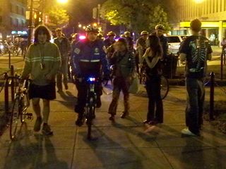 Returning to Dupont Circle at the end of the march.