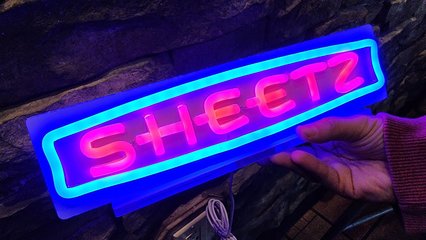 Our first souvenir of the trip was this LED sign that Elyse got with a neon-style treatment of the Sheetz logo.