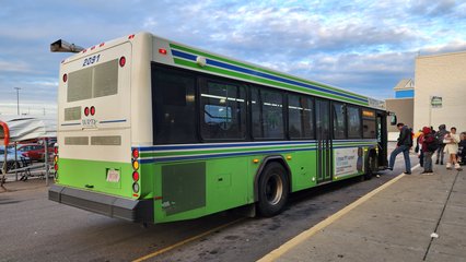 The bus was a Gillig Low Floor operated by WRTA, or Western Reserve Transit Authority, which is the agency serving the Youngstown metropolitan area and Mahoning County.