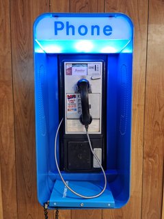 A payphone!  That's a rare sight nowadays.