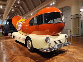 A vintage Oscar Meyer Wienermobile.  I had never seen one of these in person before.