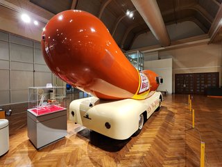 A vintage Oscar Meyer Wienermobile.  I had never seen one of these in person before.