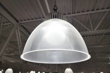 The lighting at Menards consisted of high bay-style LED fixtures.