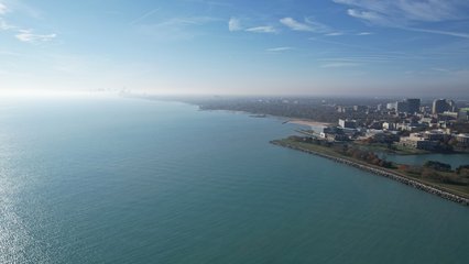 View of Evanston from the lake.