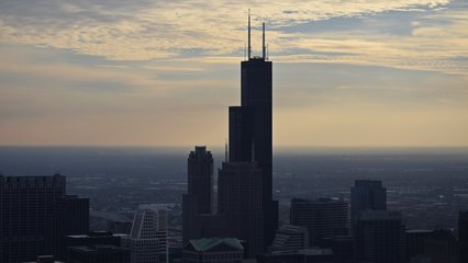 View from the observation deck at the John Hancock Center.