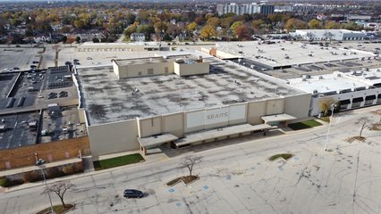 Former Sears store at Golf Mill Shopping Center.