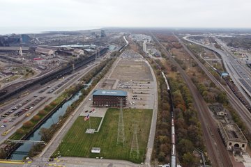 Industrial area north of I-90.