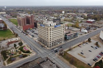 Central business district in Gary.