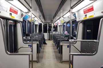 Interior of car 827A.