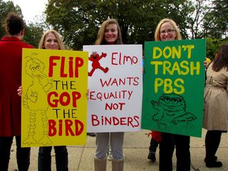 Then there were also plenty of protest signs and messages of that nature. Considering that this event was held the weekend before the 2012 presidential election, many of the signs were campaign-related.