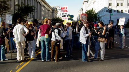 The marchers were slow to disperse, as it had been a long day for all. Trust me.