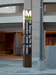 And here we are! Welcome to the Mt. Vernon Square/7th Street-Convention Center station. For me at least, entering the Metro again after a protest has a certain feeling of finality to it. For me, it seems, once I go into a Metro station, that's it - the protest is over, and there's no going back.