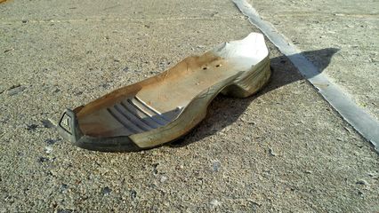 Spotted at Aspen Hill Shopping Center. This is an Adidas sneaker sole. First and foremost, I would love to know how this got here, and then I would love to know how it managed to be separated from the rest of the shoe so cleanly.