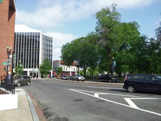 After several days of cloudy skies, the sky was once again visible, seen here in Dupont Circle.