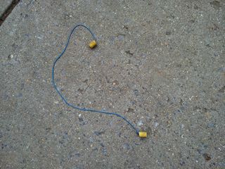 On the way home from the office, I spotted one of the more random things to be discarded along P Street: foam earplugs. Pretty bizarre, if you ask me.