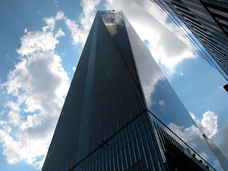 1 World Trade Center, viewed from across Vesey Street.