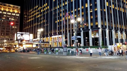 At the end of the two long blocks was Madison Square Garden. Here, we turned north to do those nine short blocks to reach Times Square.