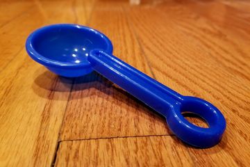 We also found a surprise in one of the living room vents: a plastic spoon, likely from a beach kit.  I can only assume that this spoon was dropped in the vent by a small child many years ago, and that someone was likely missing it at one time.