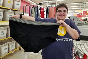 Elyse found some loose underwear at Kmart.