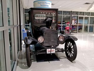 We visited The Frederick Motor Company to take a Ford Ranger for a spin in order to redeem a gift card offer from the Auto Show, and while we were there, we spotted a "Gertrude", i.e. a Ford Model T.