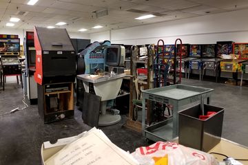 This is the other side of Spinners, where they're still restoring games and such.  They eventually plan to have this section filled with games and open for playing, but it is very much a work in progress.