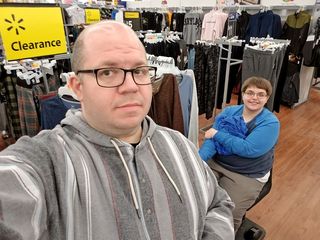Some late night Walmart selfies.