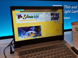 Elyse played with a Chromebook that I was looking at and made Schumin Web into a yellow website!  As entertaining as this might be, though, I have no plans to make Schumin Web this color in real life.