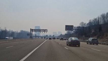 On March 8, I was surprised to see how smoky the air was in Northern Virginia as I was driving to work.  As it turned out, this smoke had originated with a controlled burn in Quantico, in southern Prince William County, and traveled with the winds up to the Tysons Corner area.  The smoke was gone a few hours later.