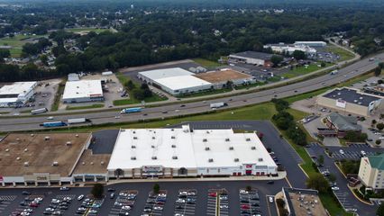 Colonial Heights from my vantage point above the Wendy's, facing approximately west.  Interstate 95 cuts across the middle of the photo.