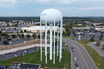 Colonial Heights water tower.