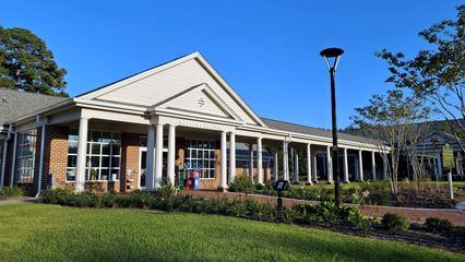 The welcome center.  I was last at this rest area and welcome center in August 1993 on my first trip to North Carolina, and it had been completely rebuilt since then.  Unfortunately, we arrived too late for the welcome center part, as it had already closed for the day.