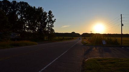 View facing southwest on Route 561 in Enfield.