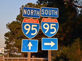 Signage for Interstate 95.